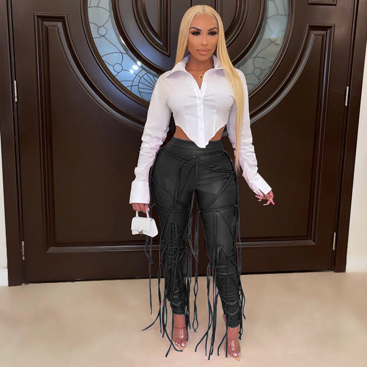Rope Me In PU Leather Pants ✨