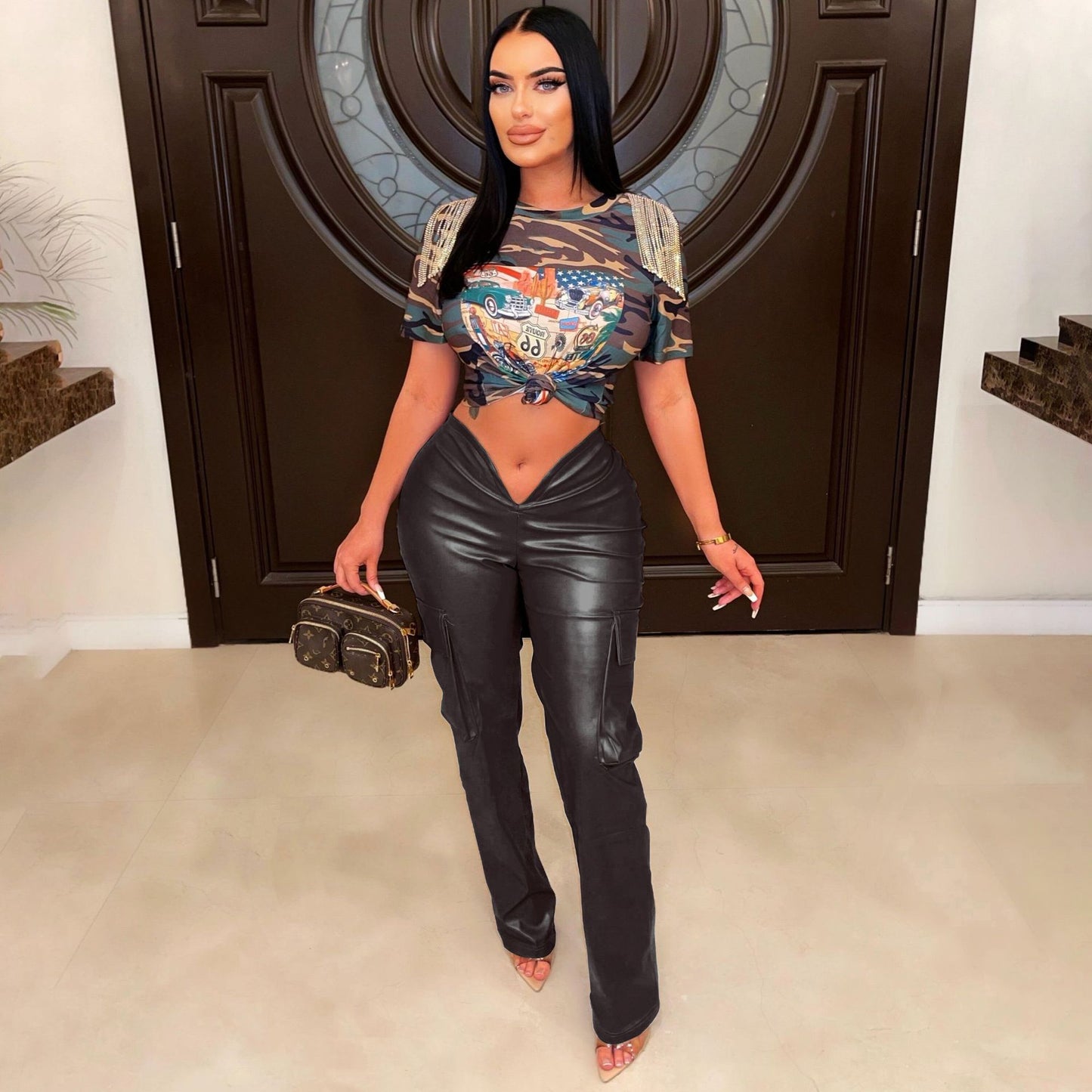 Snatched Low-Rise PU Leather Pants ✨