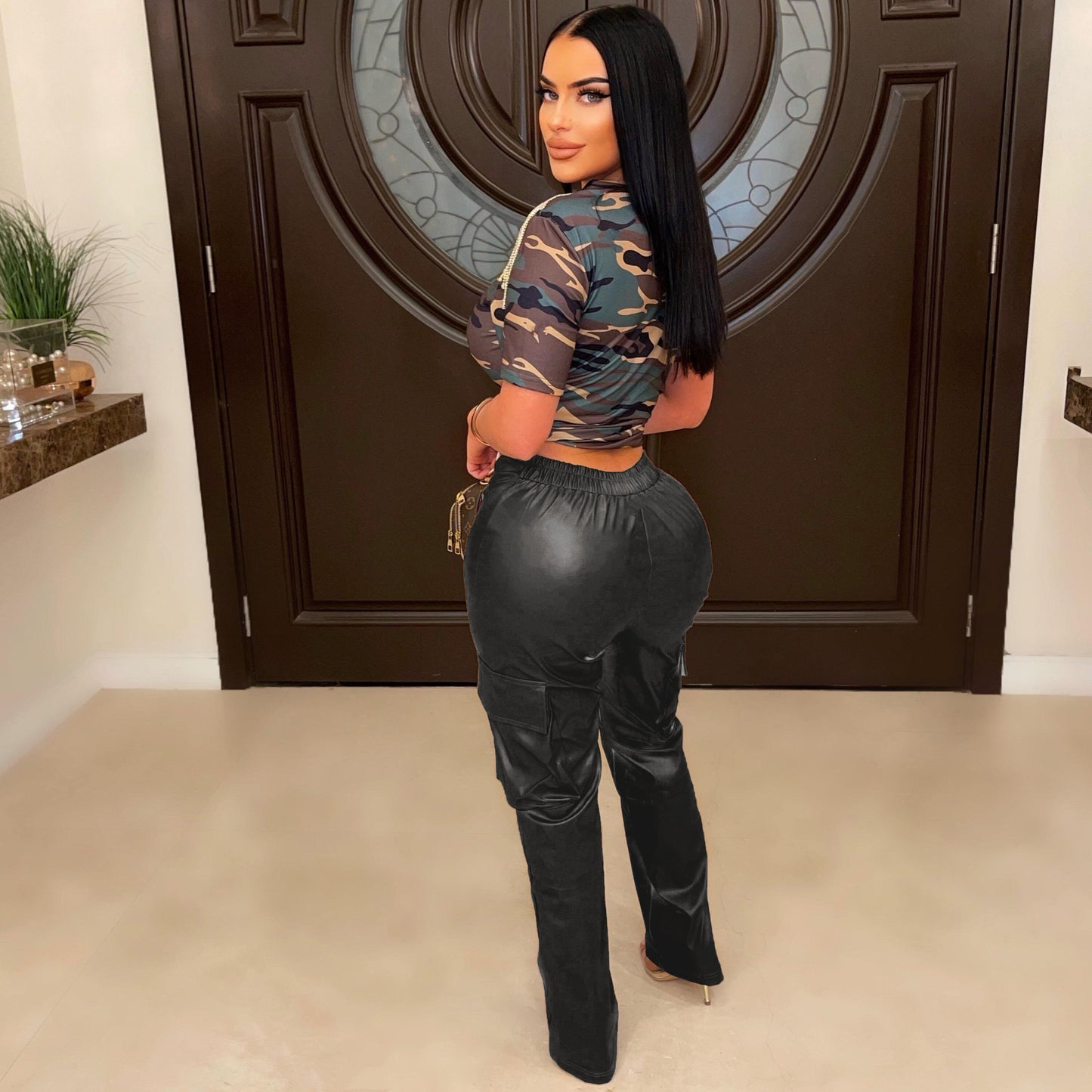 Snatched Low-Rise PU Leather Pants ✨