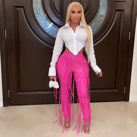 Rope Me In PU Leather Pants ✨
