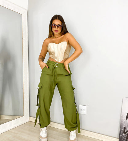 Street Code Bandage Cargo Pants ✨