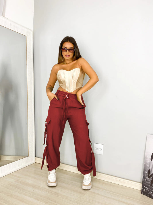 Street Code Bandage Cargo Pants ✨