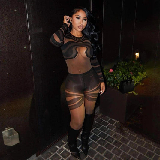 MiMidnight Mirage Mesh Jumpsuit